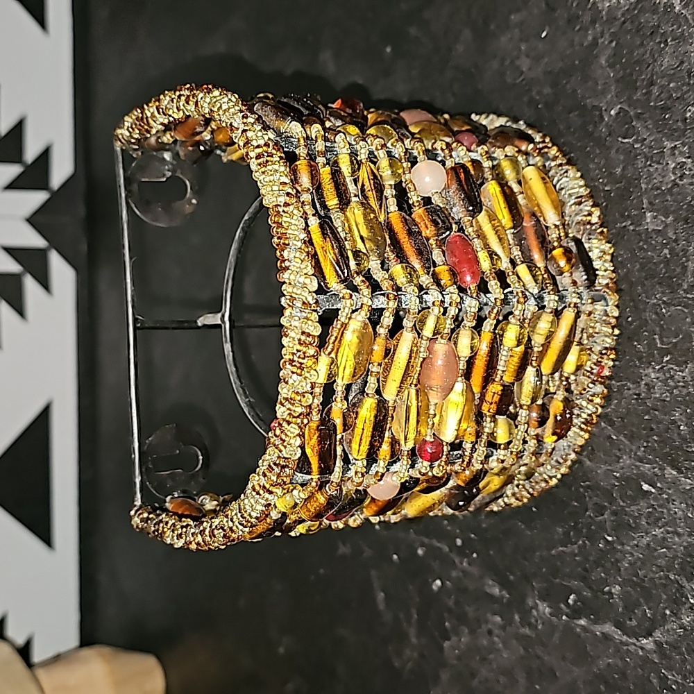 Pottery barn madura beaded wall holder candle sconce vase